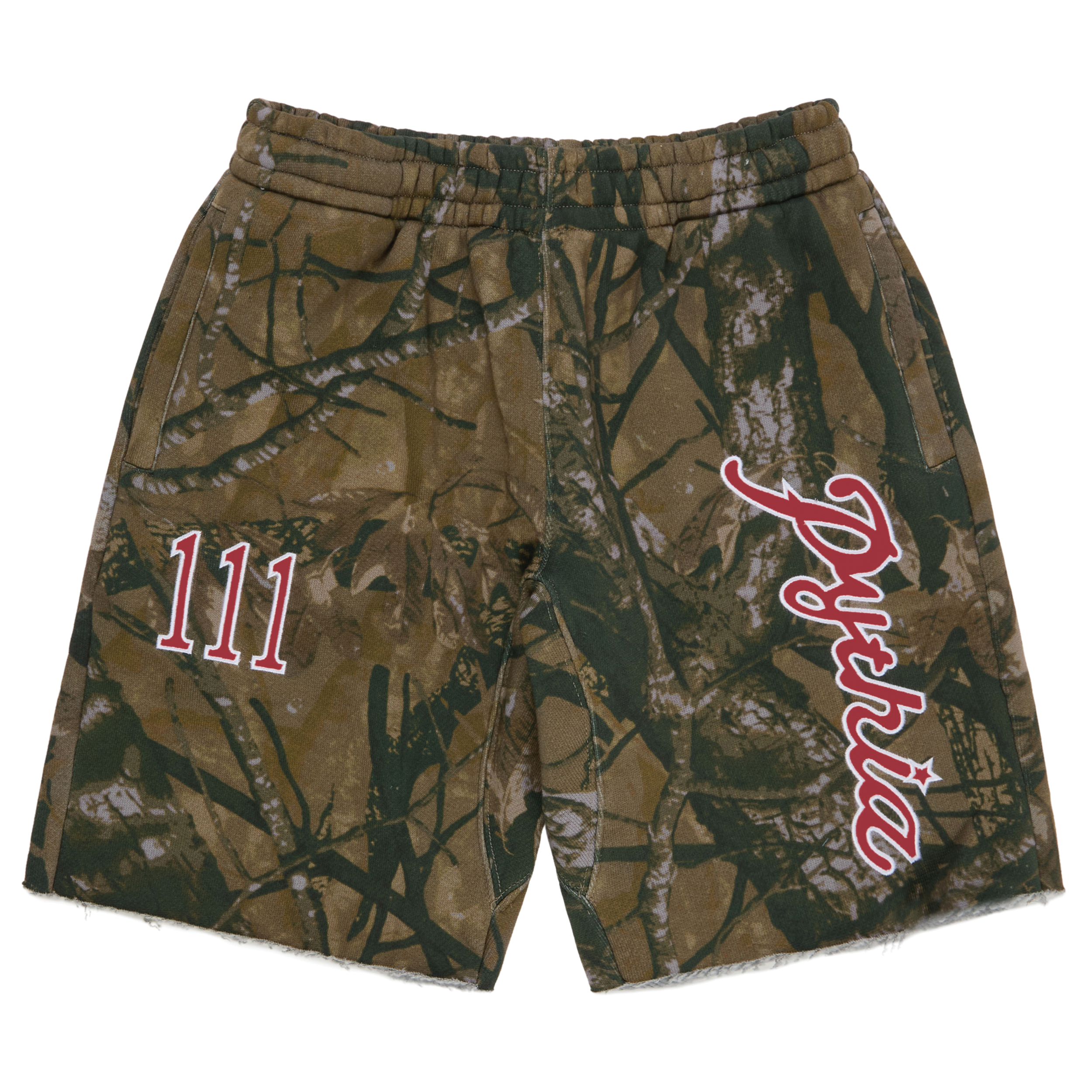 CAMO 111 SHORTS - RED – PYTHIA