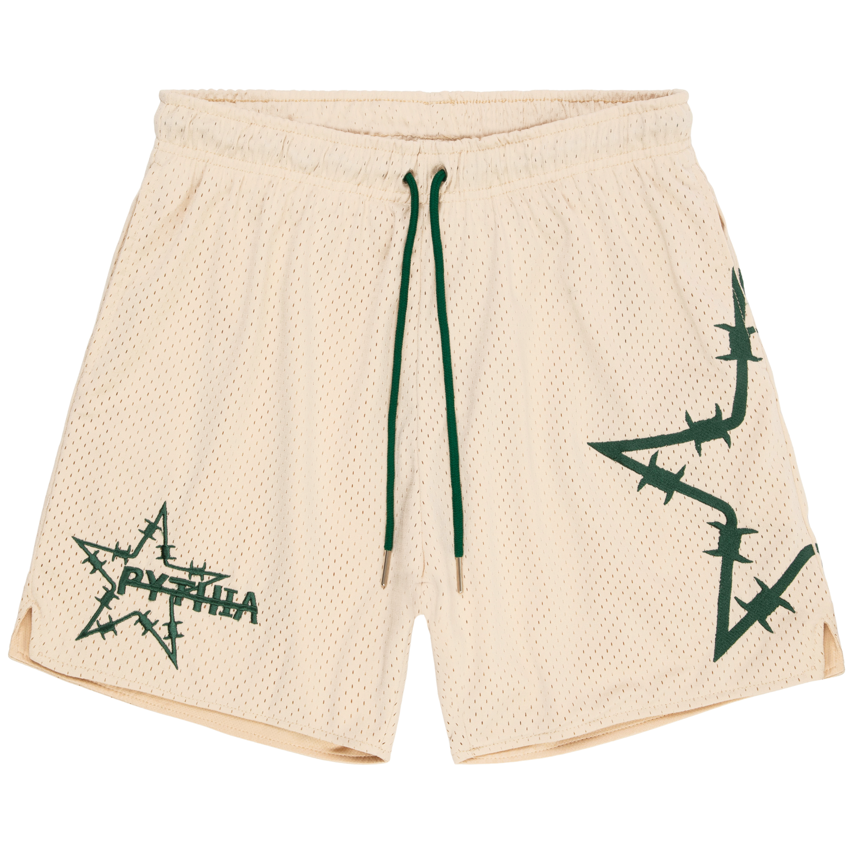 BARBWIRE STAR MESH SHORTS - SAND – PYTHIA