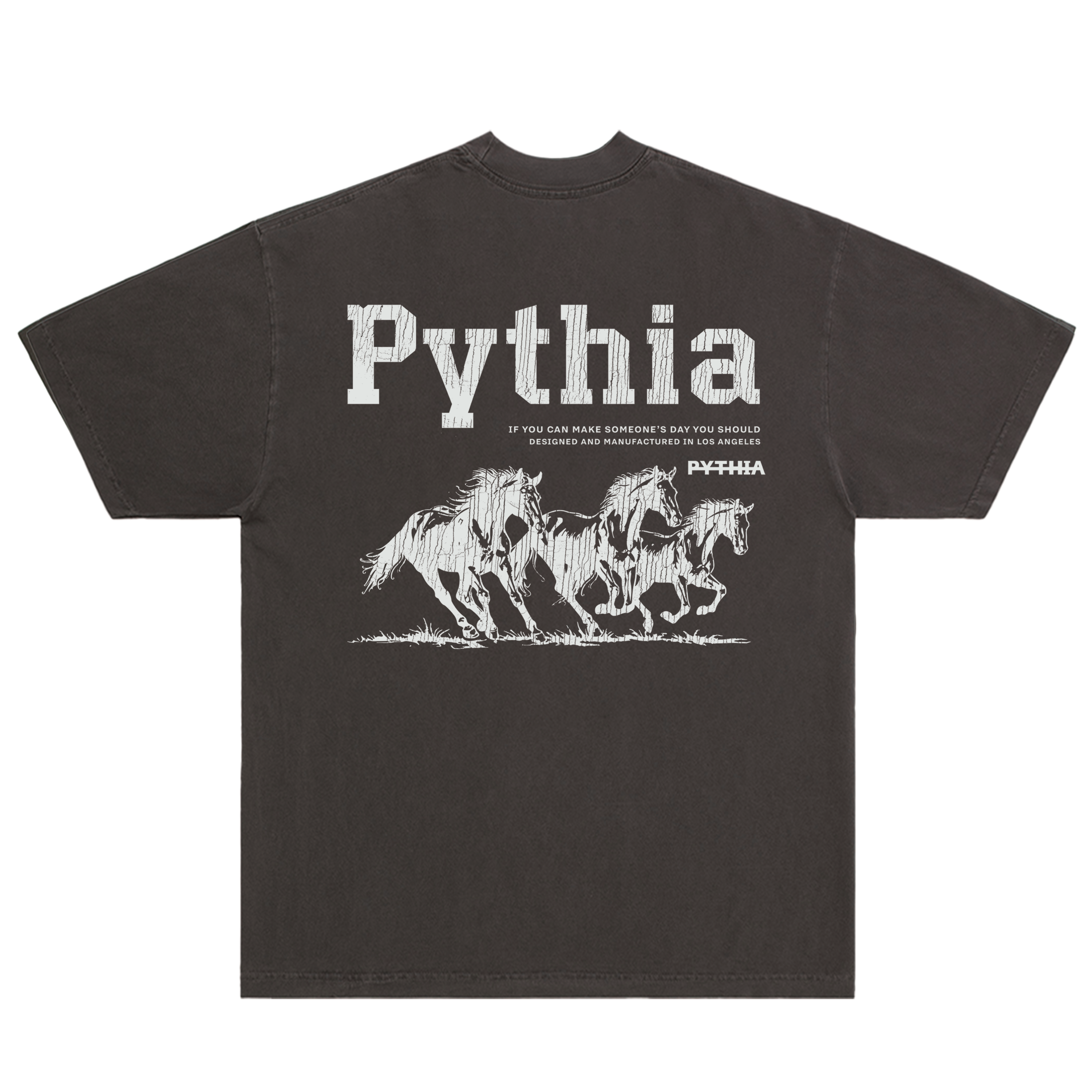 WILD HORSES TEE - VINTAGE WASH – PYTHIA