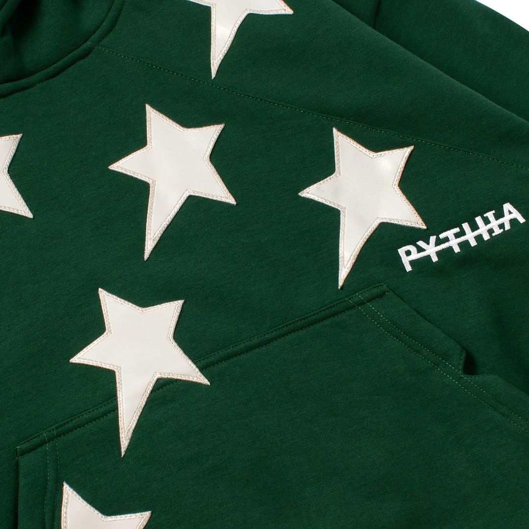 PERIPHERAL STAR HOODIE - PINE