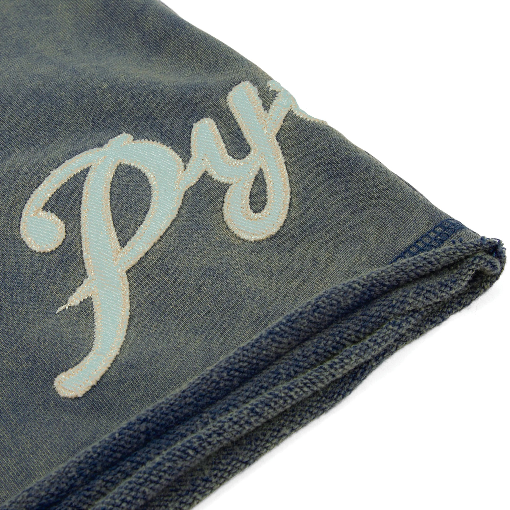 AGED SCRIPT SHORTS - BLUE