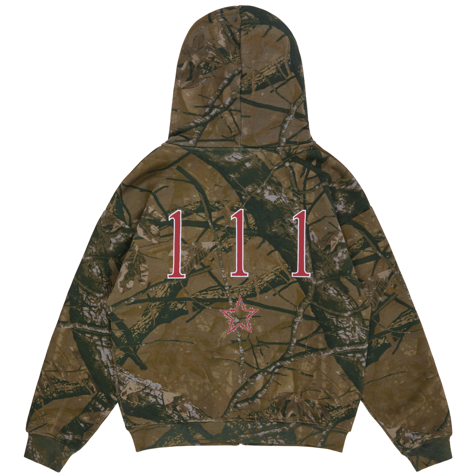 CAMO 111 ZIP HOODIE - RED