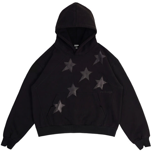 PERIPHERAL STAR HOODIE - BLACK