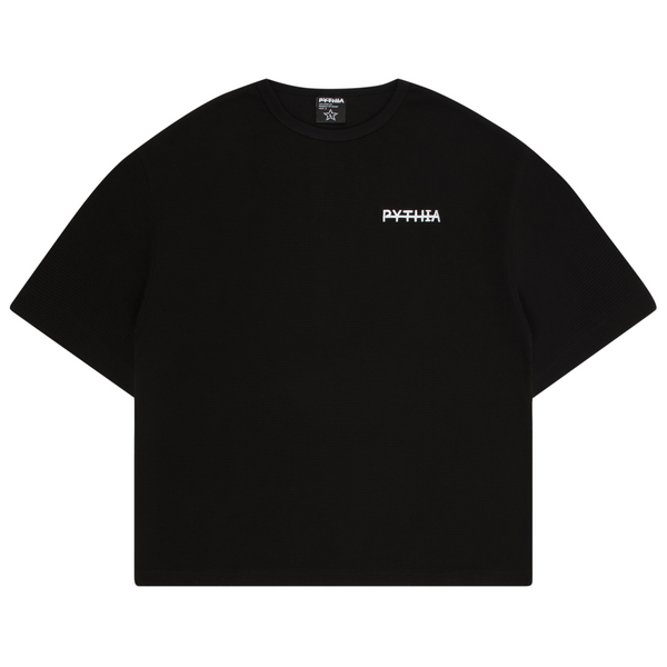 FRAME WAFFLE TEE - BLACK