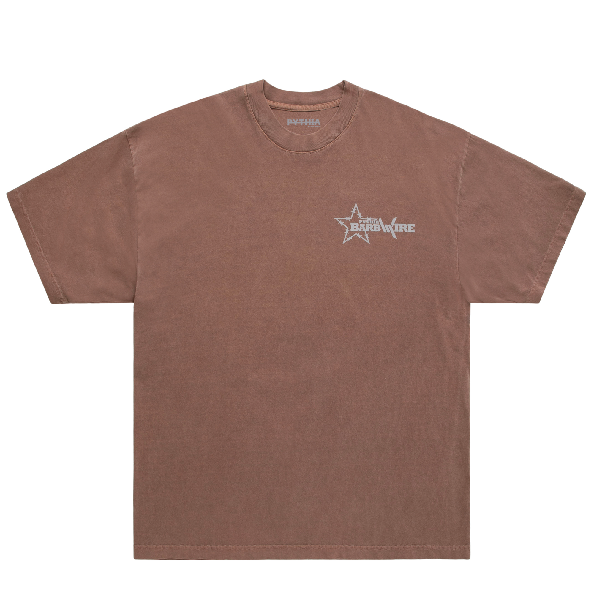 BARBWIRE SUPPLY TEE - BROWN