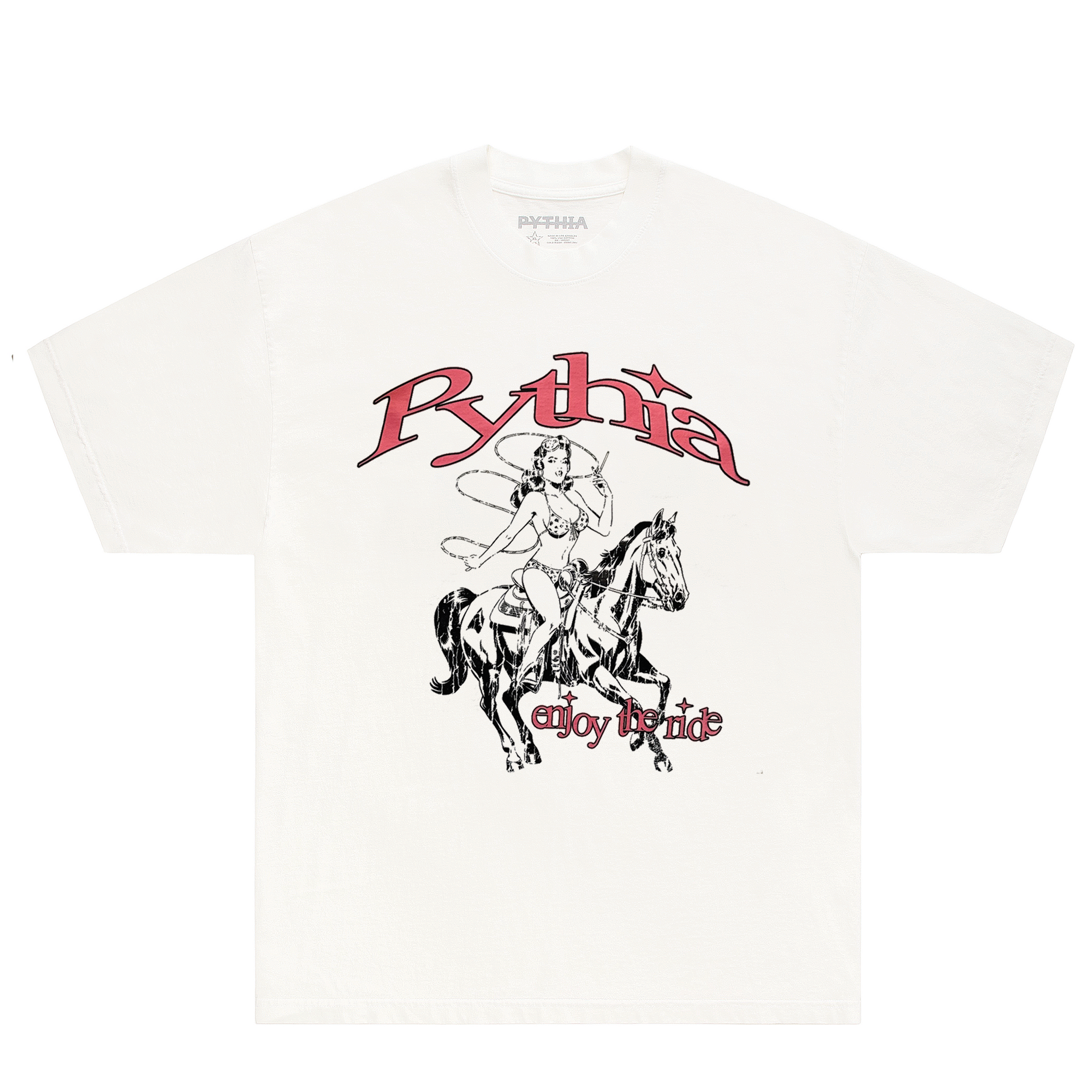 ENJOY THE RIDE TEE - OFF WHITE