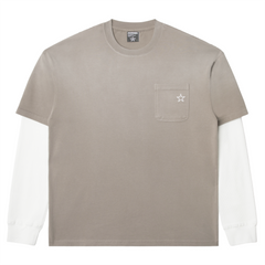 TWOFER WAFFLE LONG-SLEEVE - GREY
