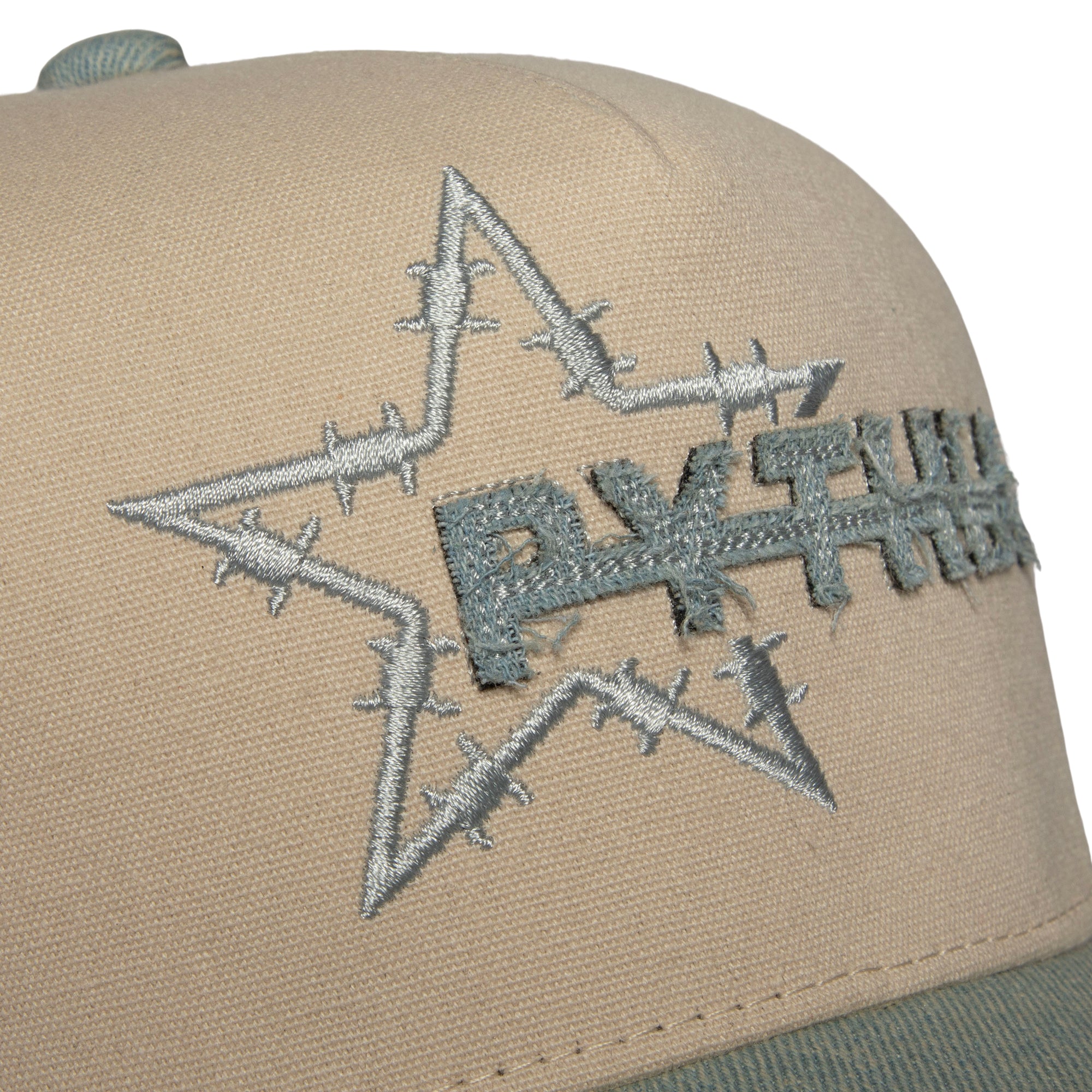 PYTHIA x VARIENT HAT - TAN / BLUE