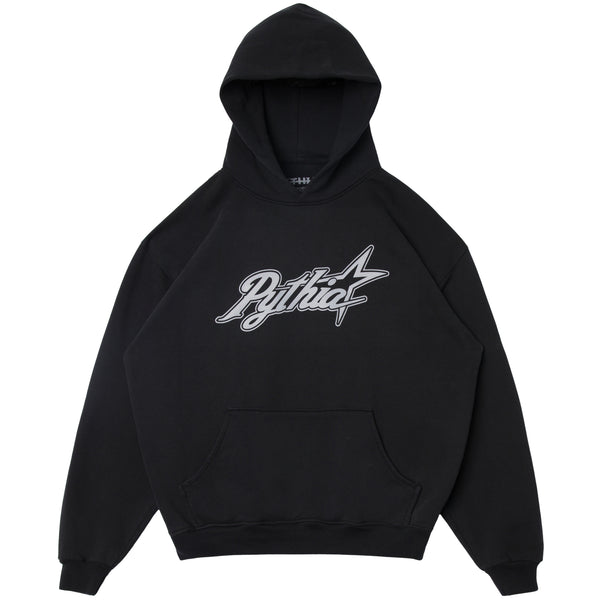 CURSIVE LOGO HOODIE - BLACK