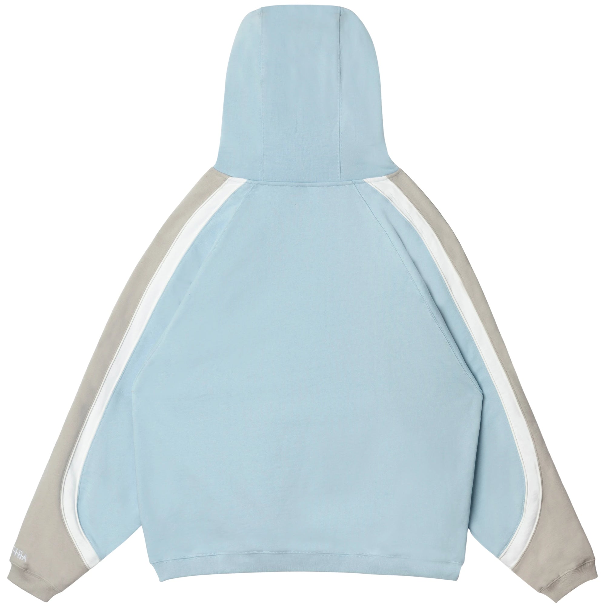 OVERSIZED PANEL HOODIE - BABY BLUE