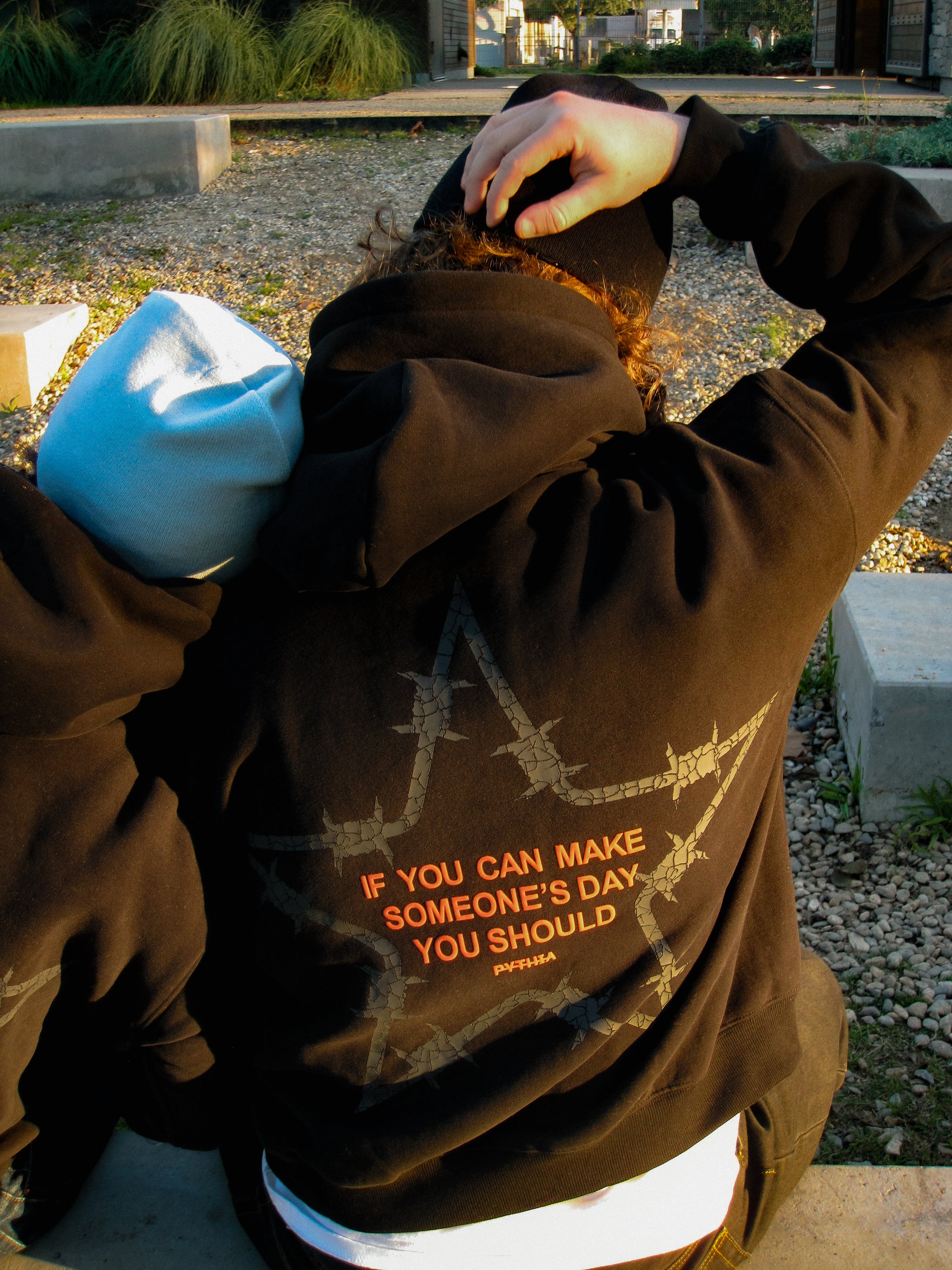 MAKE SOMEONE'S DAY HOODIE - BLACK