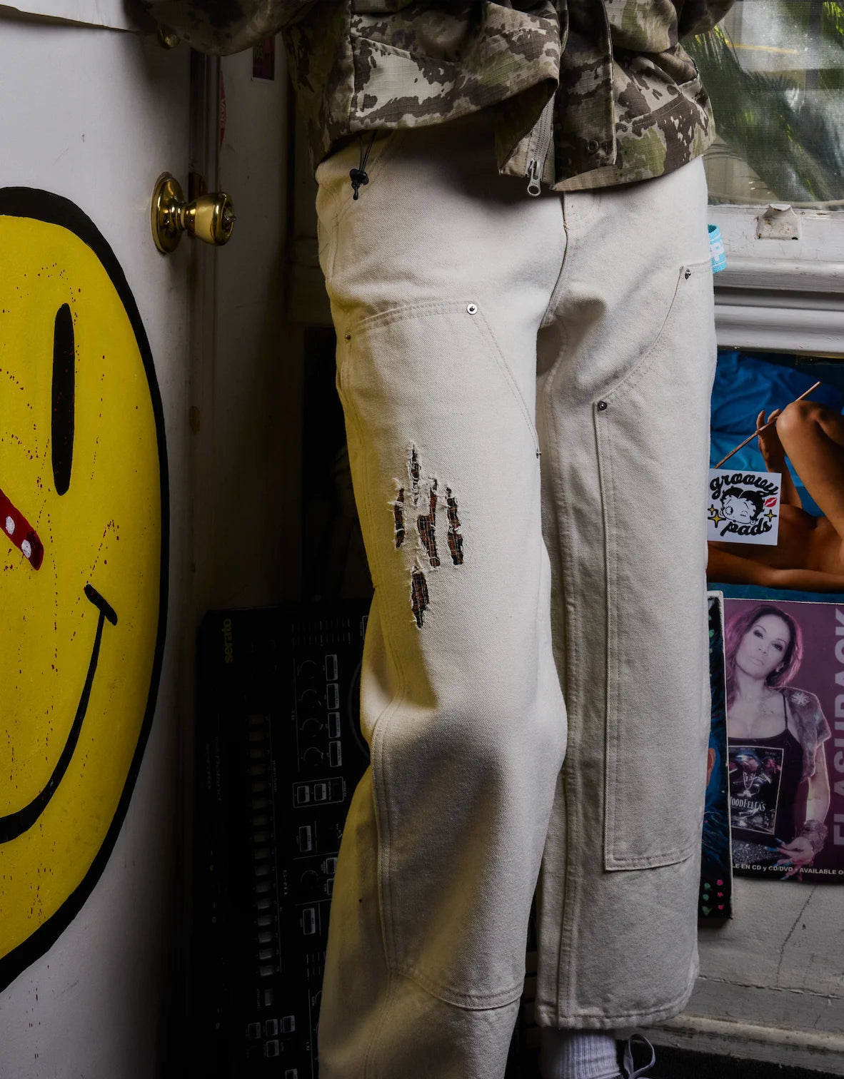 CHEETAH SLASH CARPENTER PANTS