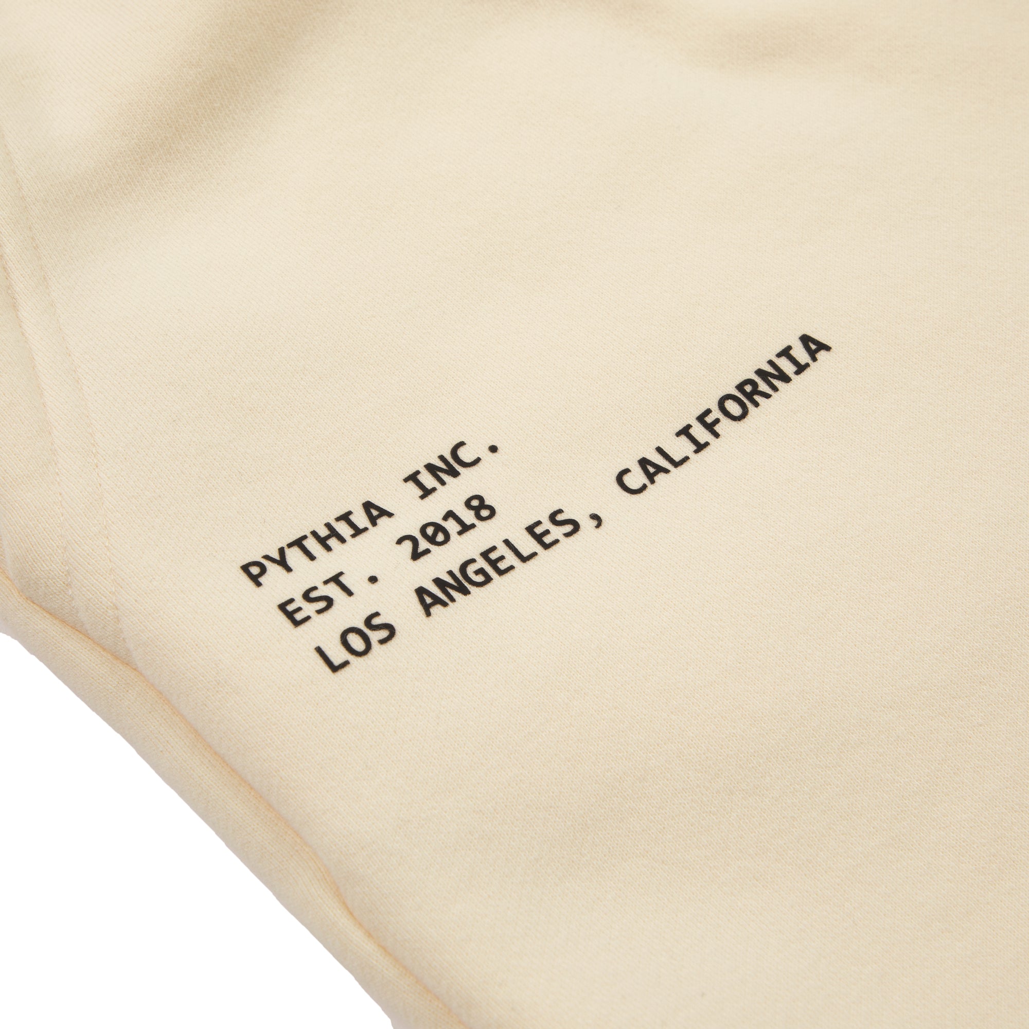 STUDDED SWEAT SHORT - CREAM