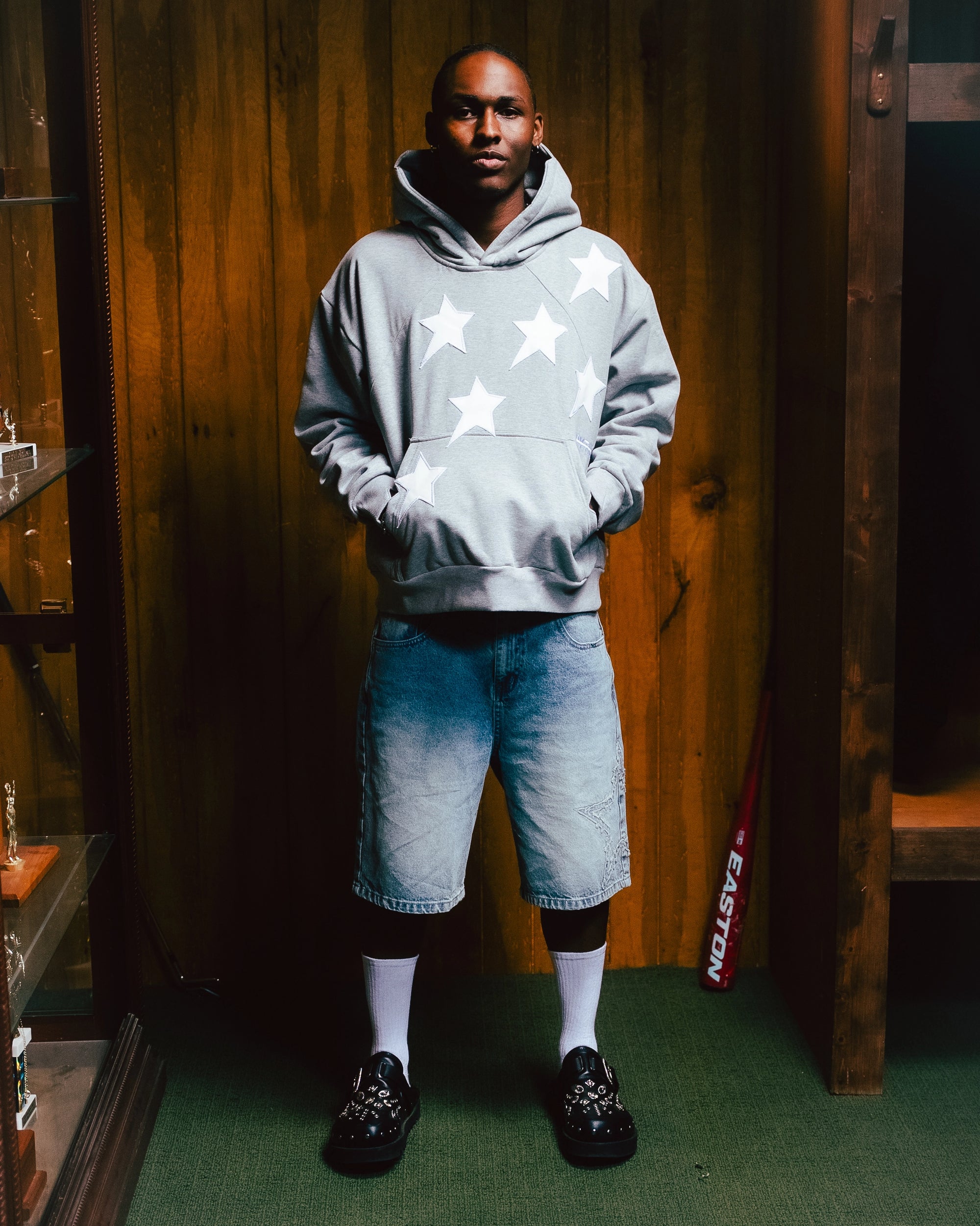 PERIPHERAL STAR HOODIE - HEATHER