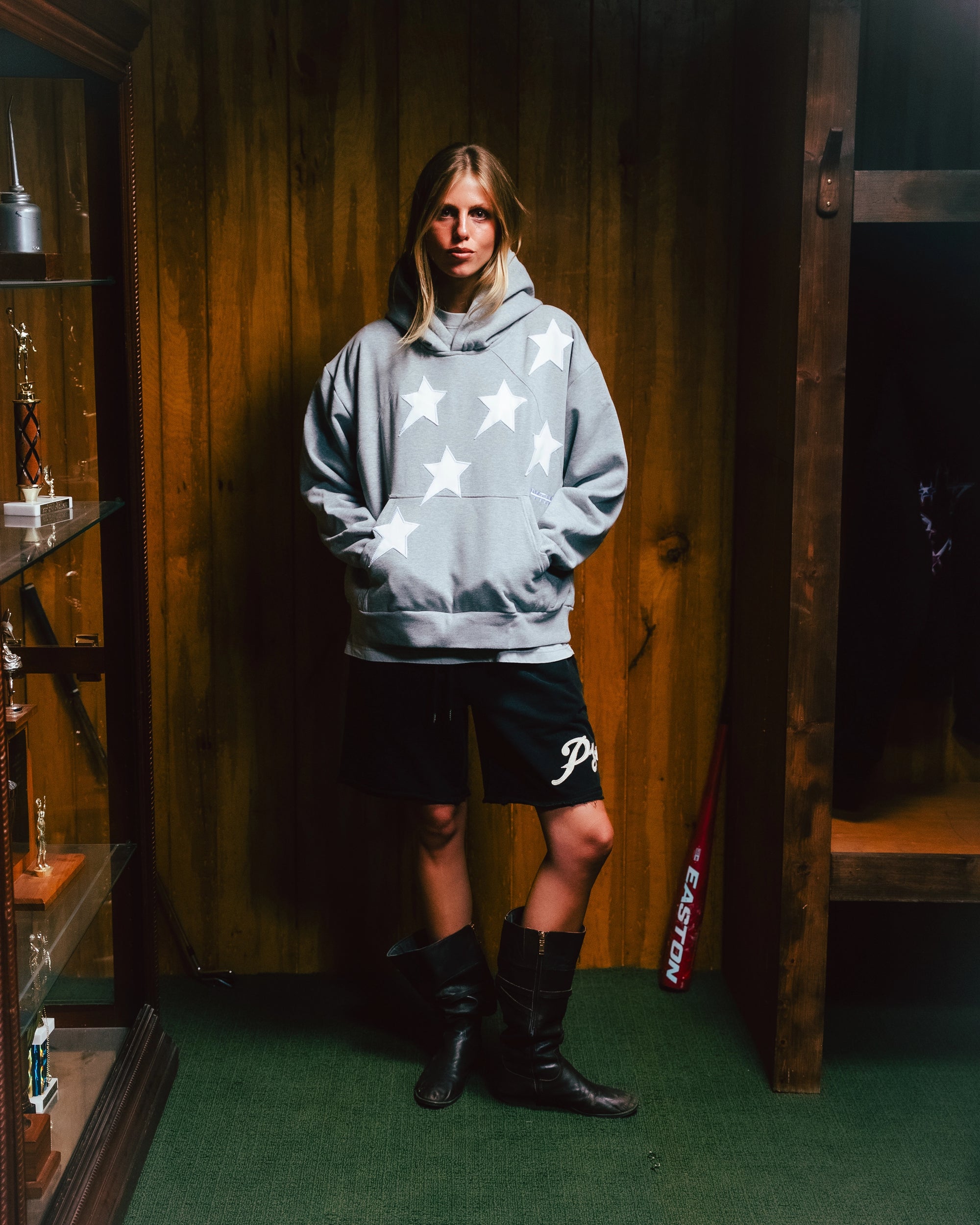 PERIPHERAL STAR HOODIE - HEATHER