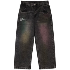 PASTEL DENIM JEANS - BLACK WASH