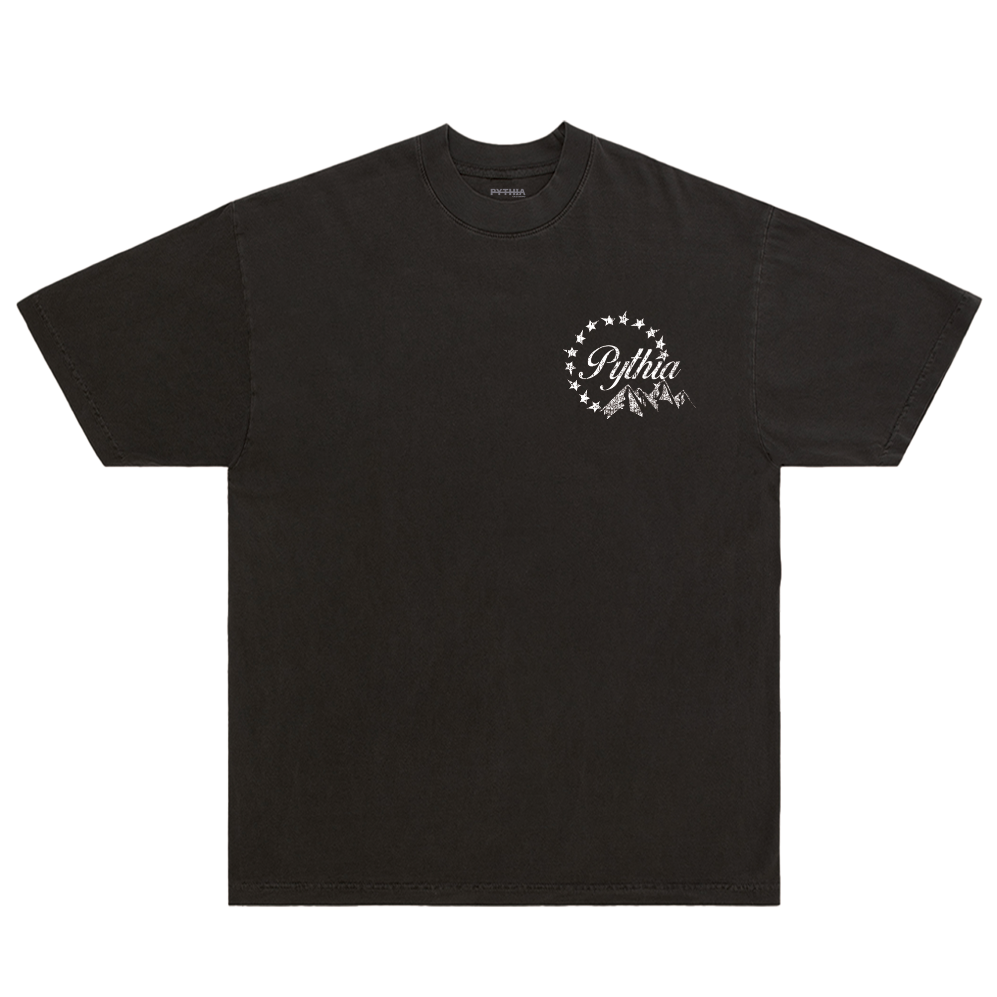 PEAKS AND VALLEYS TEE - WASHED BLACK