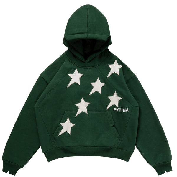 PERIPHERAL STAR HOODIE - PINE