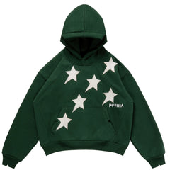 PERIPHERAL STAR HOODIE - PINE