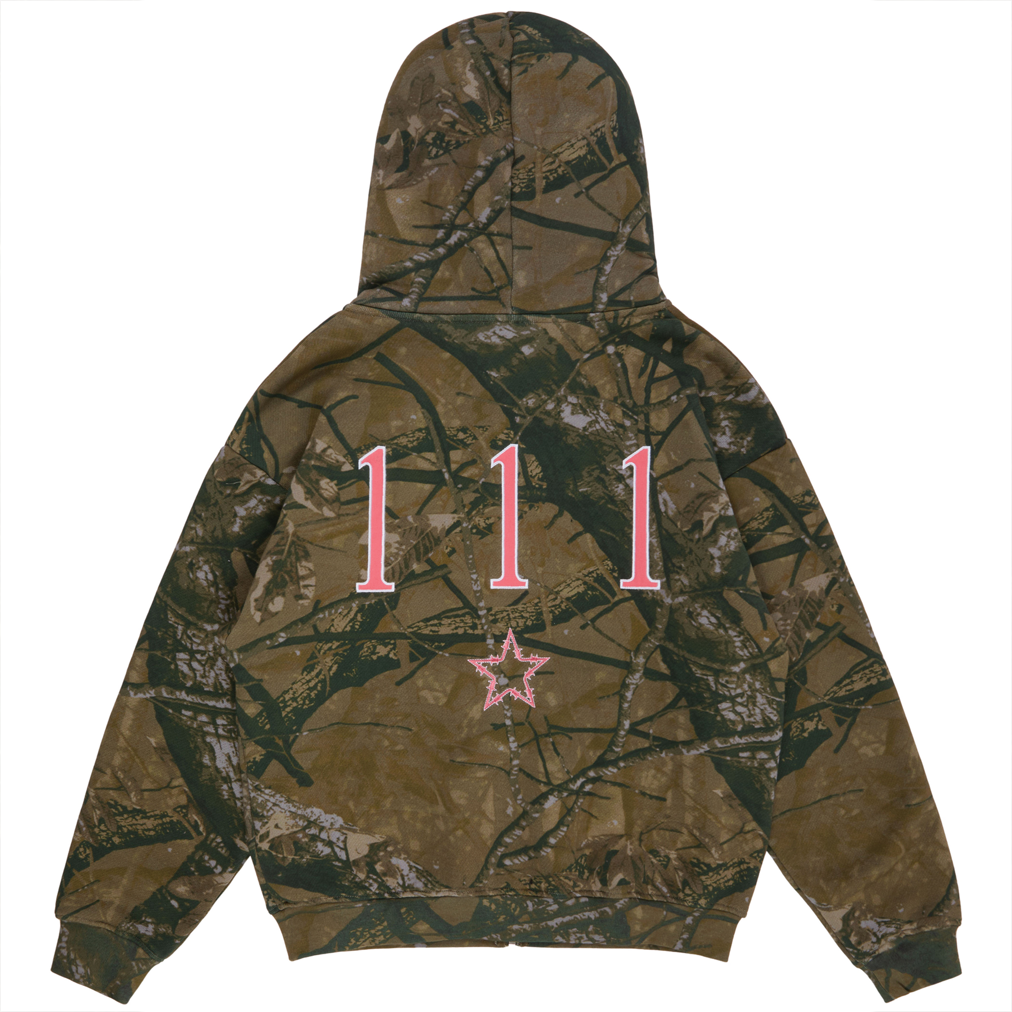 CAMO 111 ZIP HOODIE - PINK