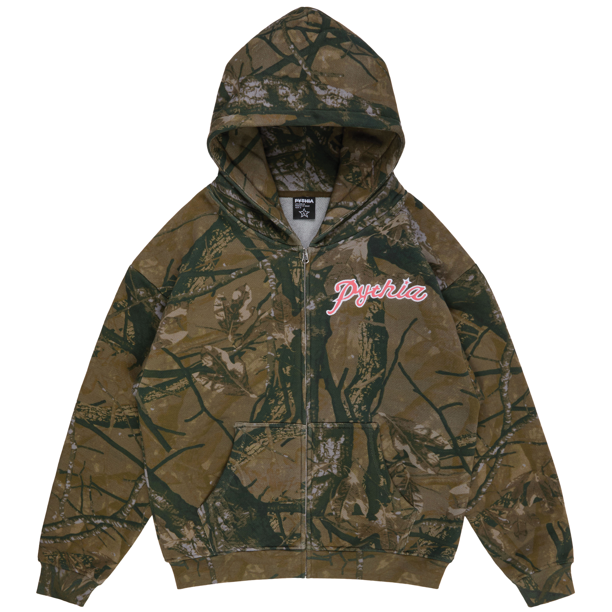 CAMO 111 ZIP HOODIE - PINK