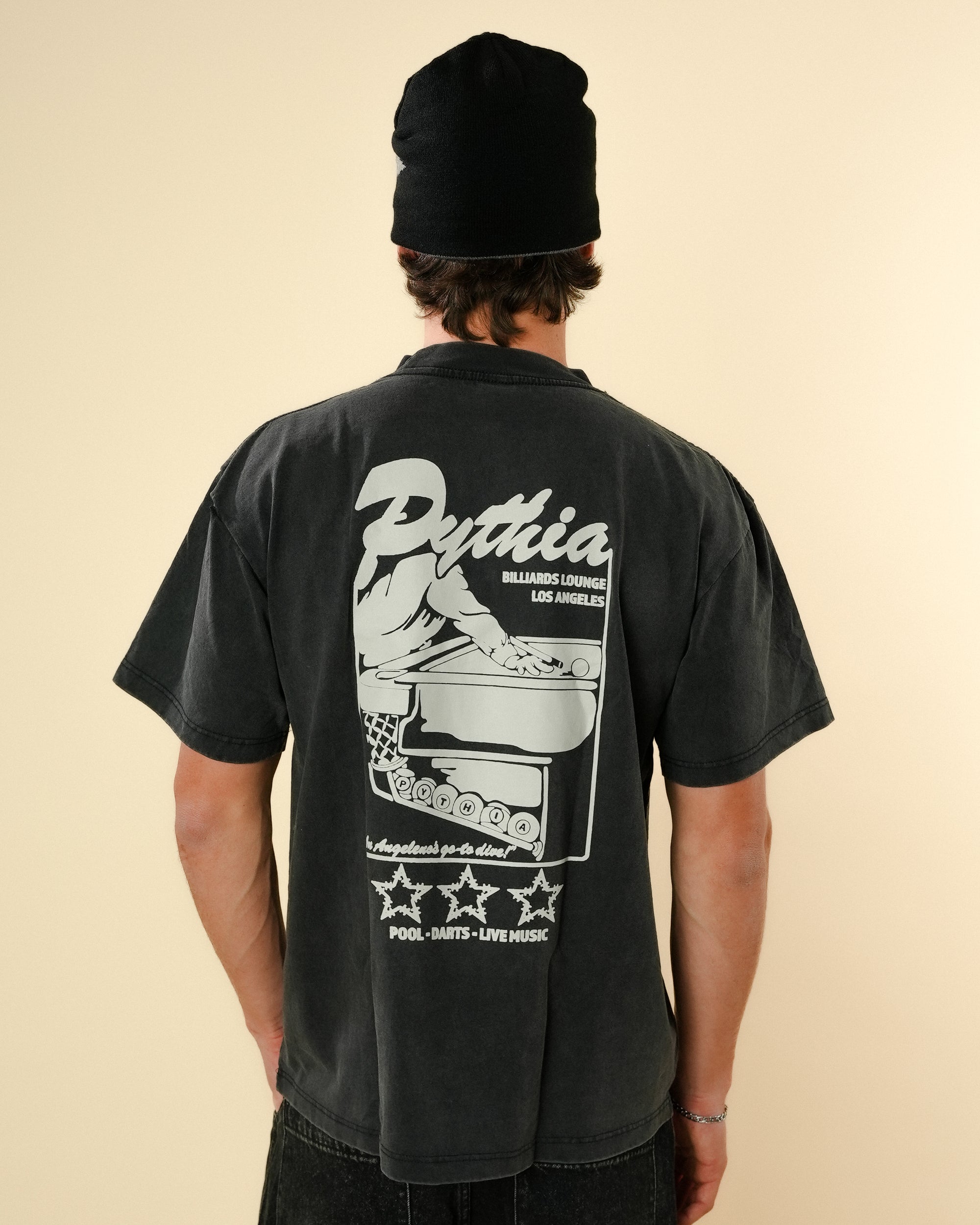 BILLIARDS TEE - WASHED BLACK
