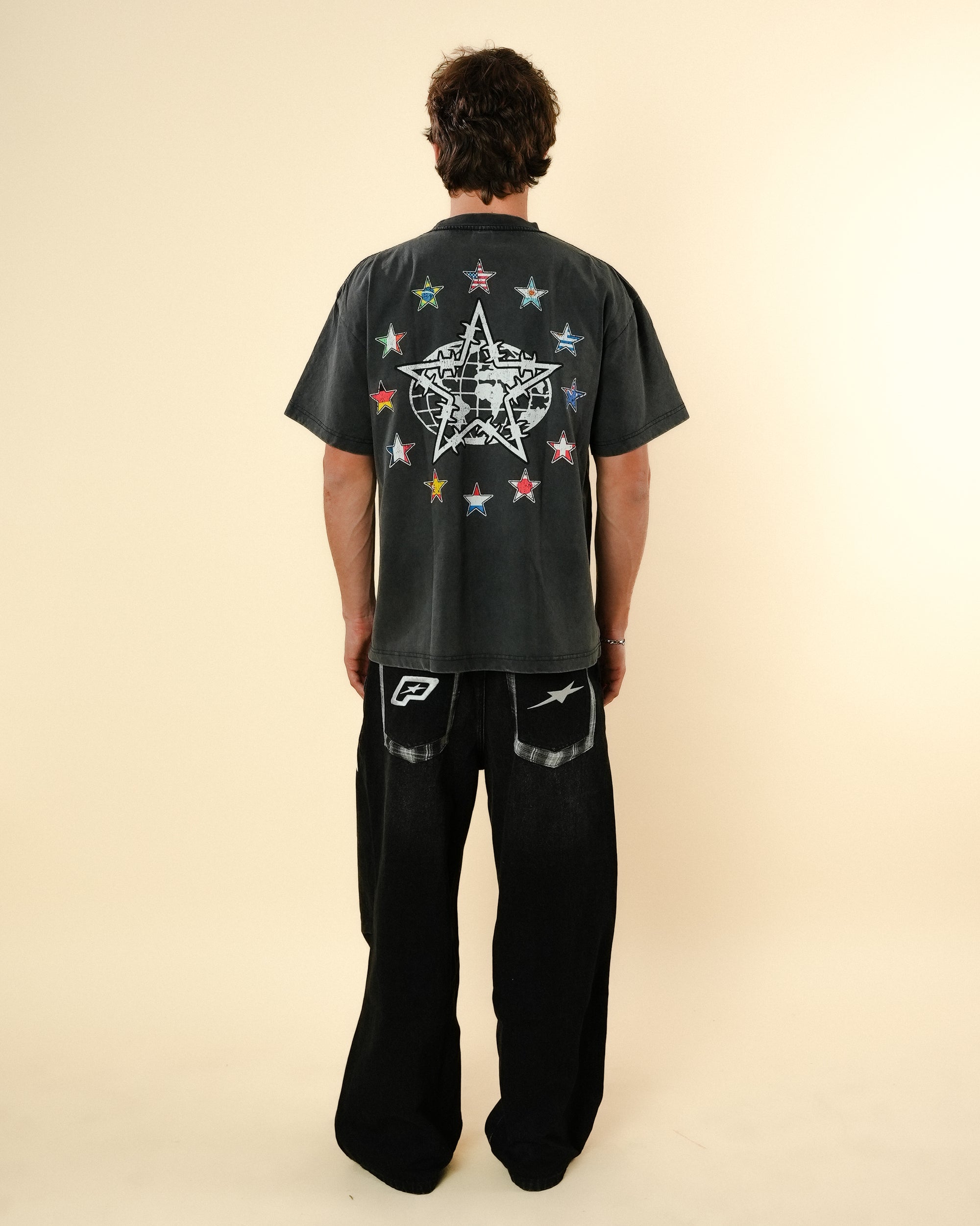 WORLD CUP TEE - WASHED BLACK