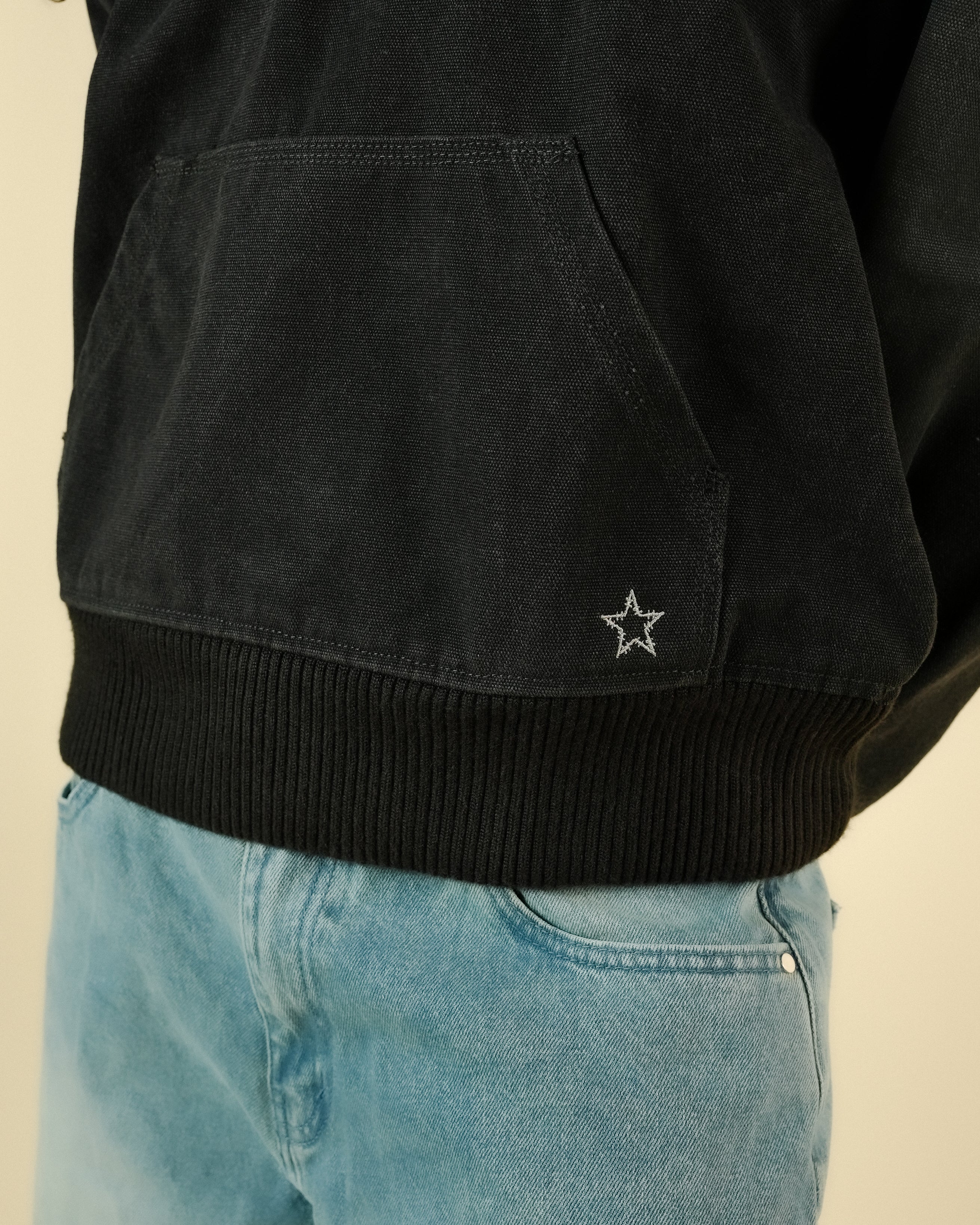 CANVAS WORK JACKET - VINTAGE BLACK – PYTHIA