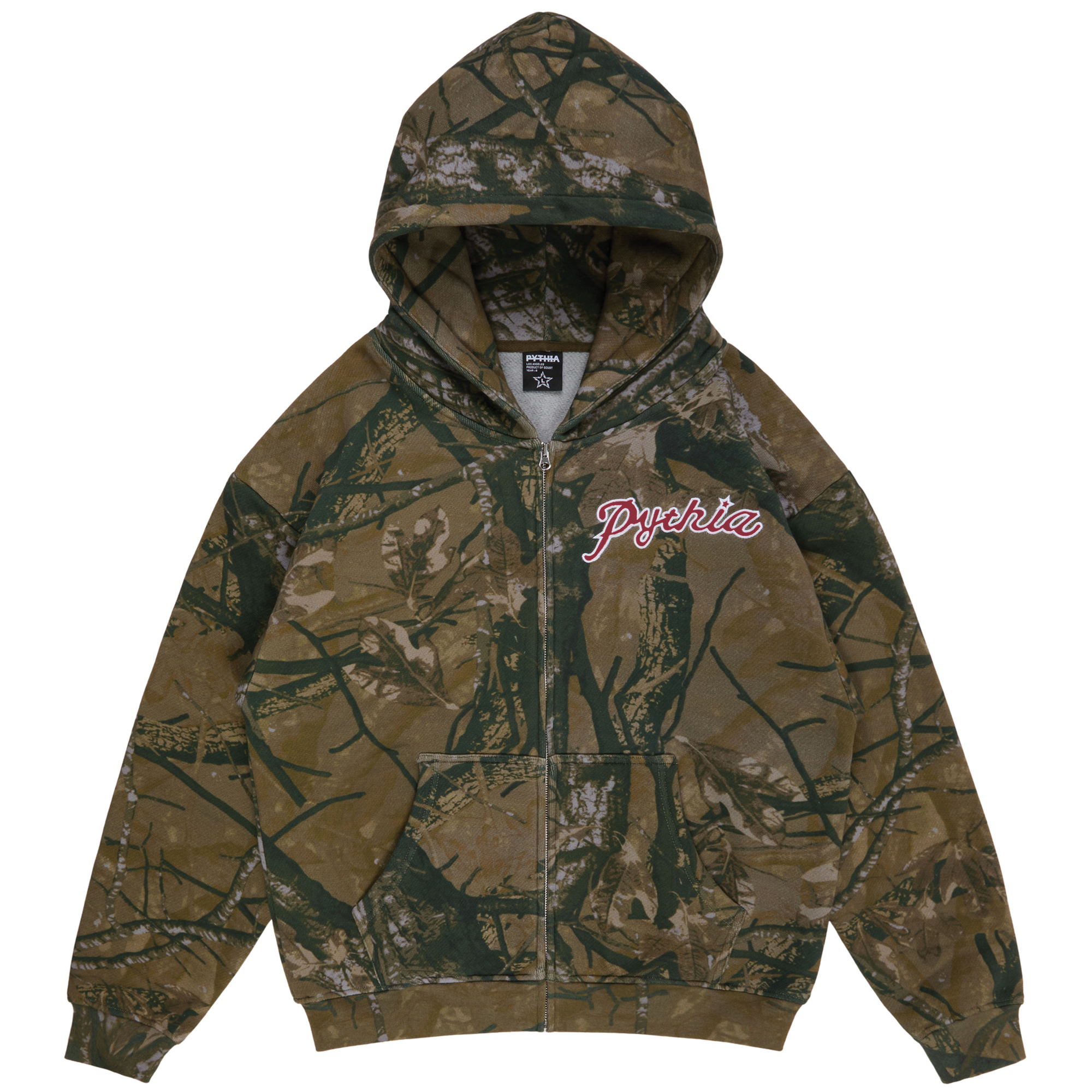 CAMO 111 ZIP HOODIE - RED – PYTHIA CAMO 111 ZIP HOODIE - RED – PYTHIA