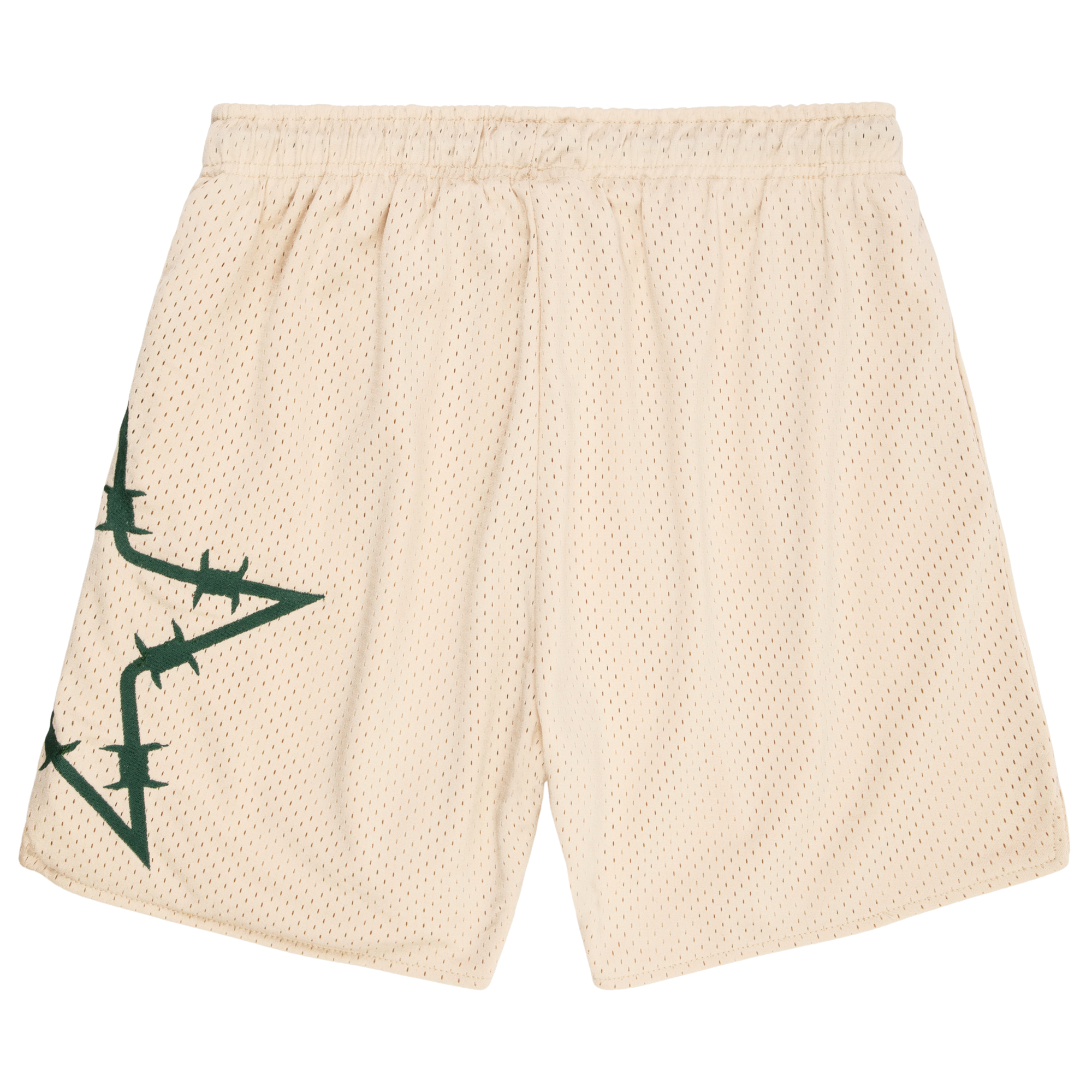 BARBWIRE STAR MESH SHORTS - SAND
