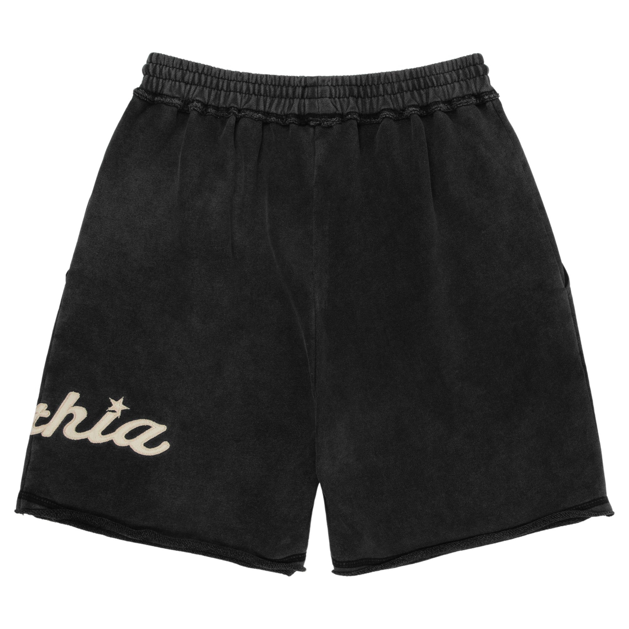 AGED SCRIPT SHORTS - BLACK