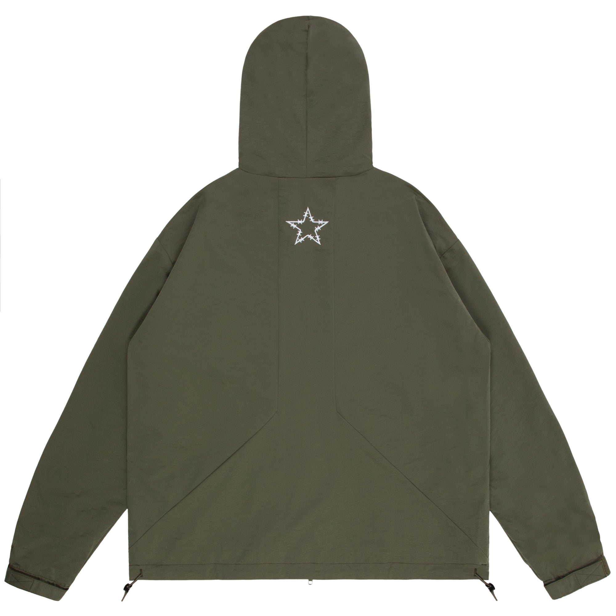 BARBWIRE STAR TRACK JACKET - OLIVE