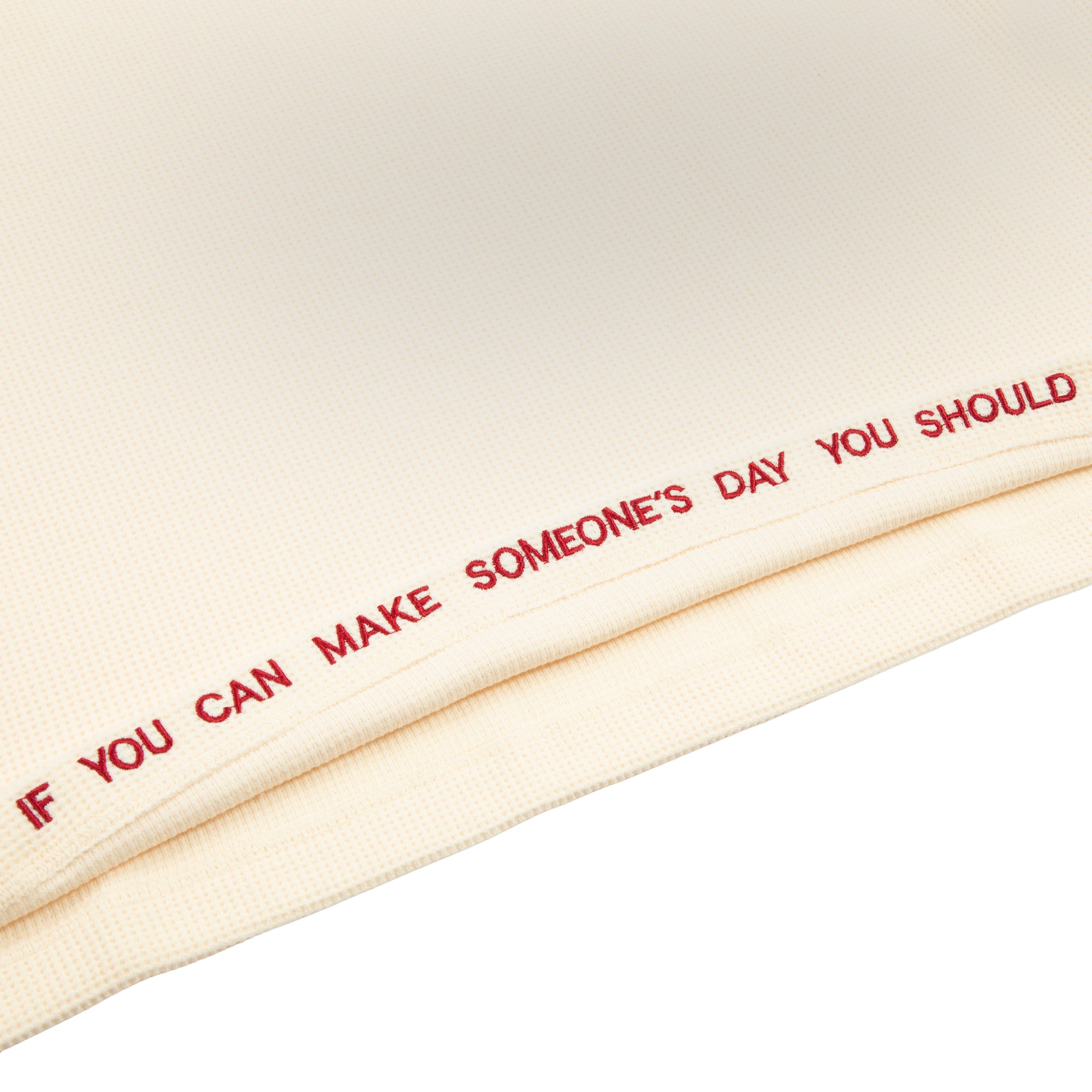 FRAME WAFFLE TEE - OFF WHITE