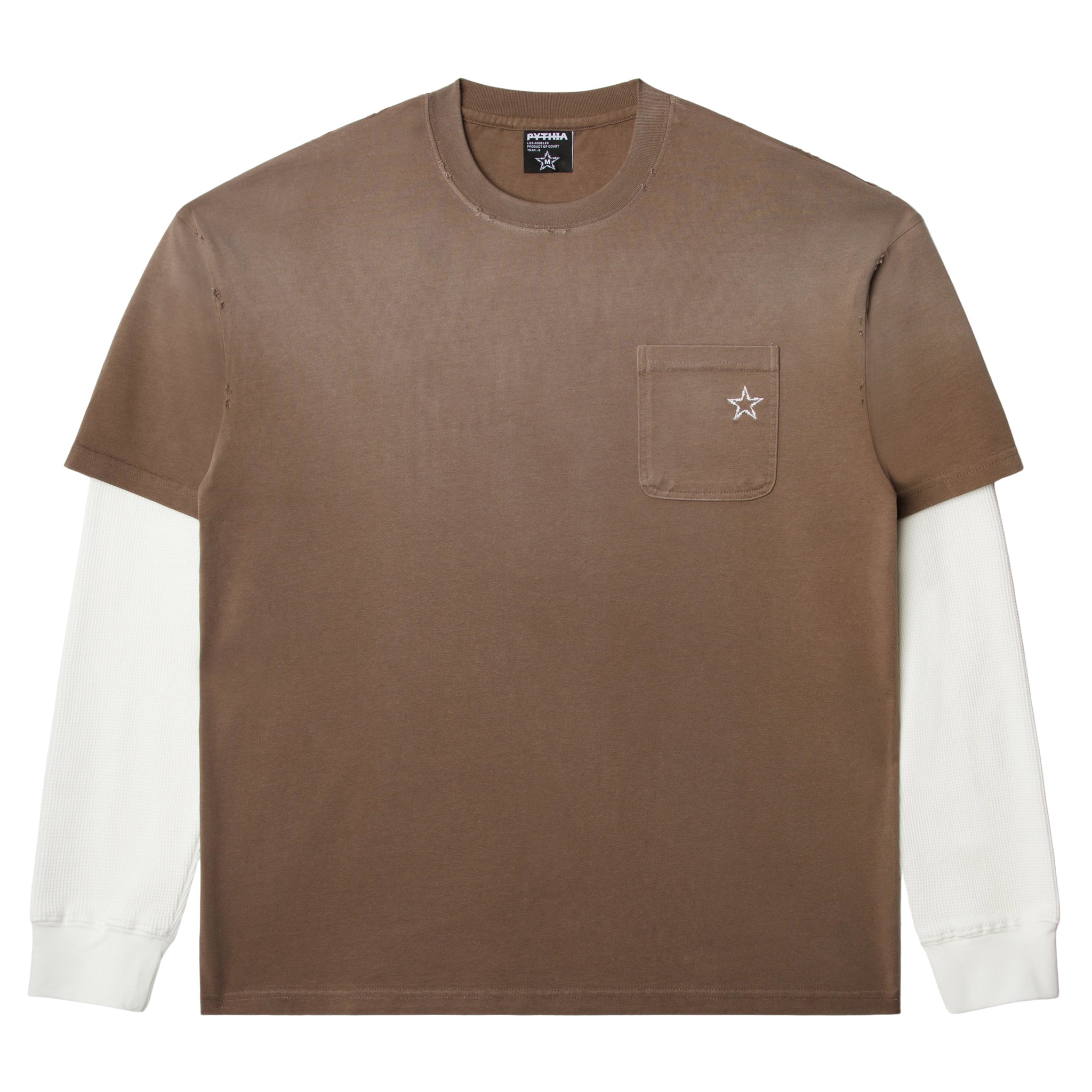 TWOFER WAFFLE LONG-SLEEVE - VINTAGE BROWN – PYTHIA