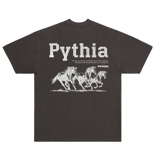 WILD HORSES TEE - VINTAGE WASH – PYTHIA