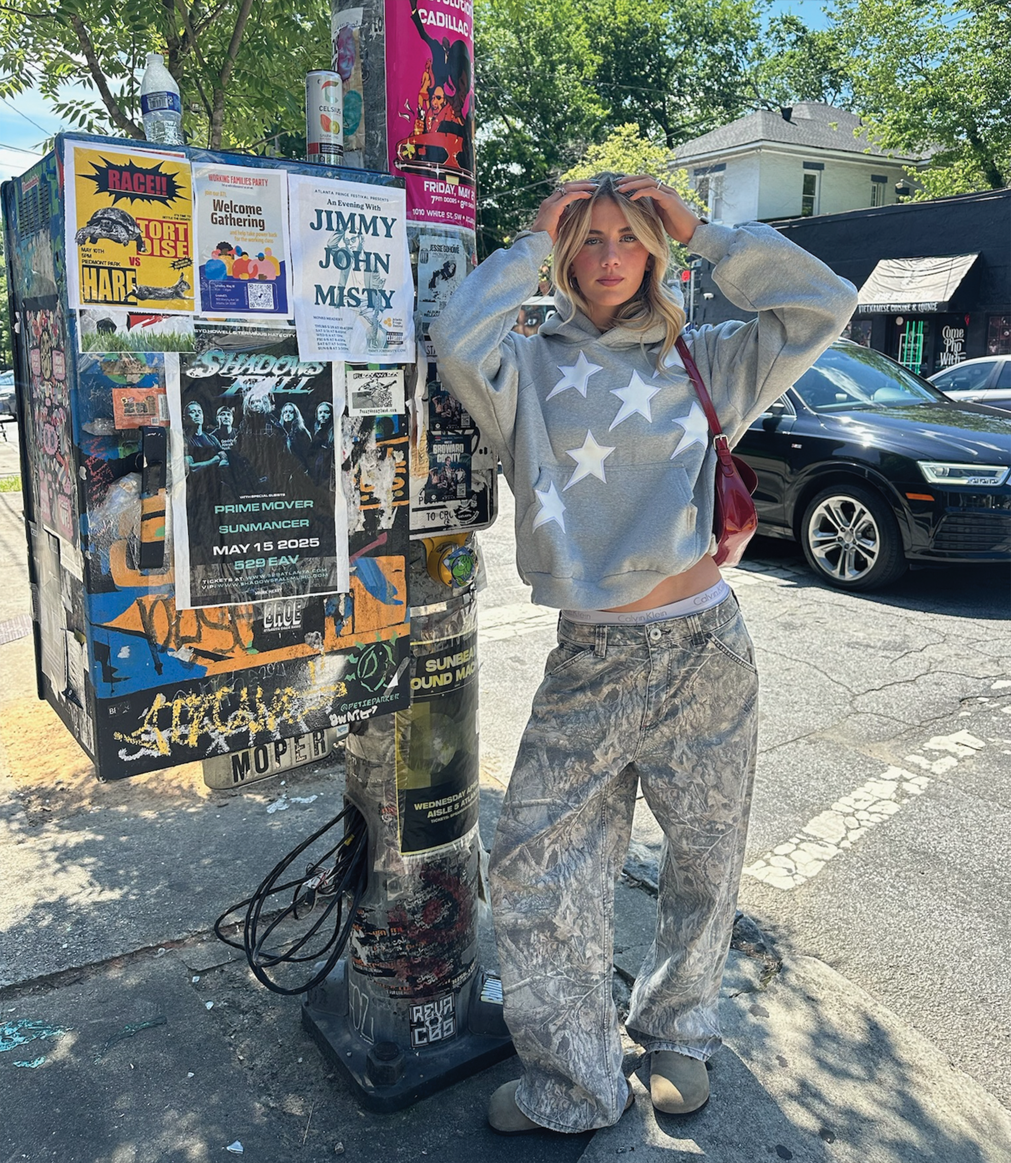 PERIPHERAL STAR HOODIE - HEATHER