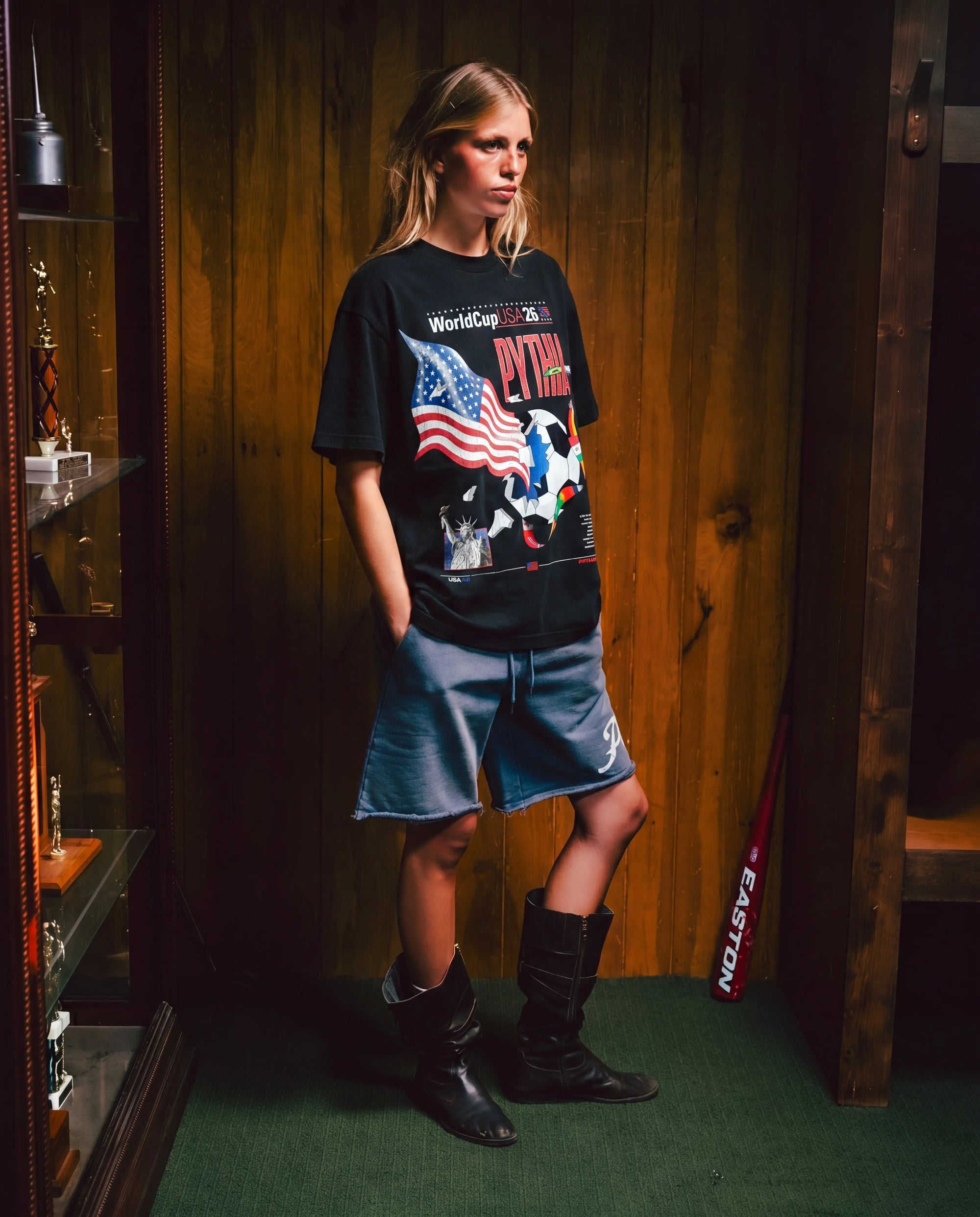 WORLD CUP USA TEE - BLACK
